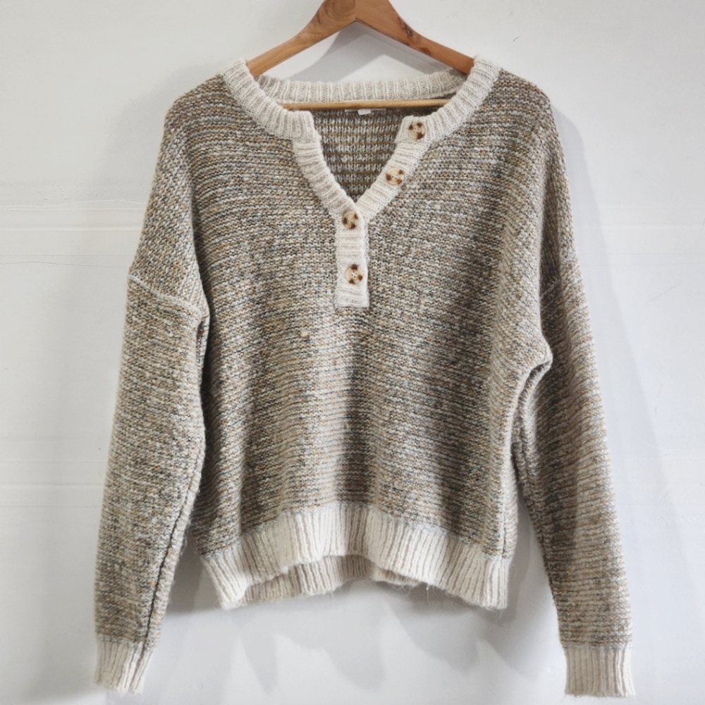 Blu Pepper Soft Button Up Sweater